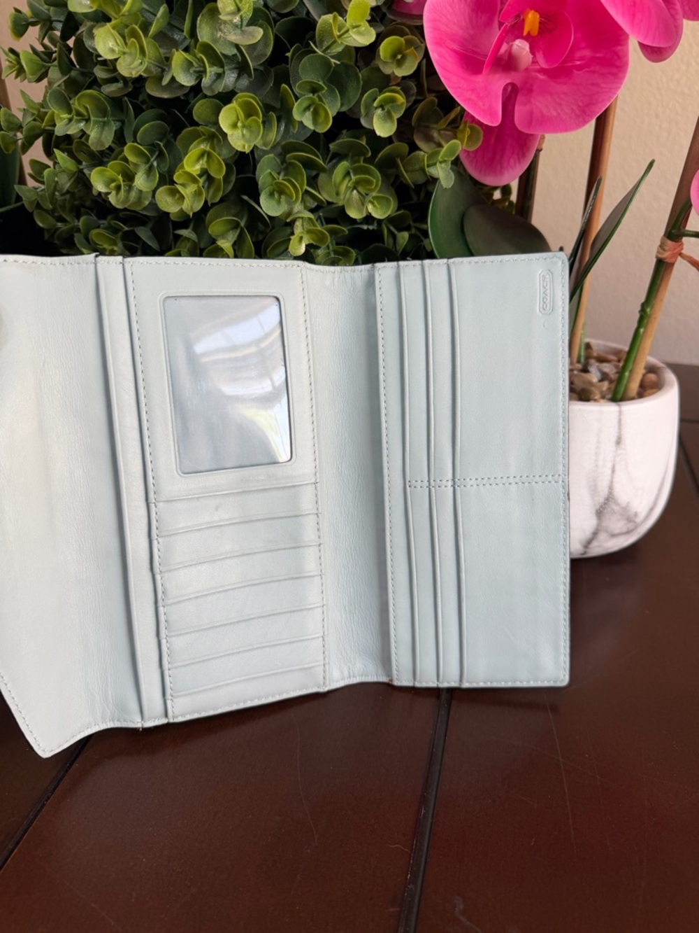 Coach Wallet black/ White - Picture 9 of 10